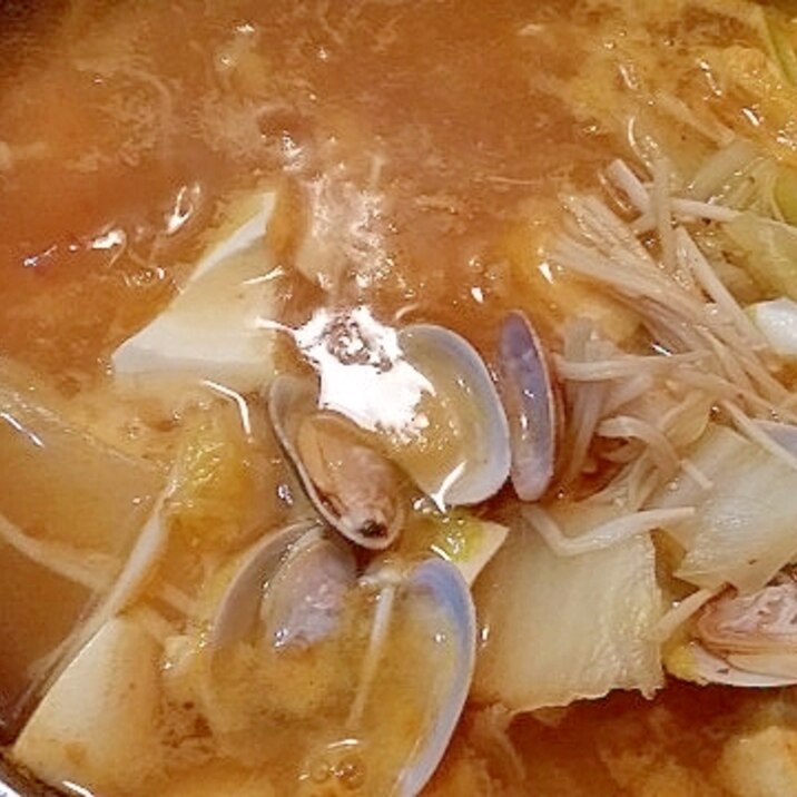 あさり入り☆チゲ豆腐